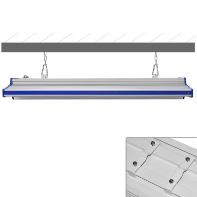IP65 ไฟ LED พลังงานแสงอาทิตย์แบบไฮเบย์เชิงเส้น 100-500W 90-305V